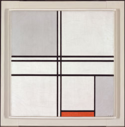 Composition No 1 Gray Red Piet Mondrian